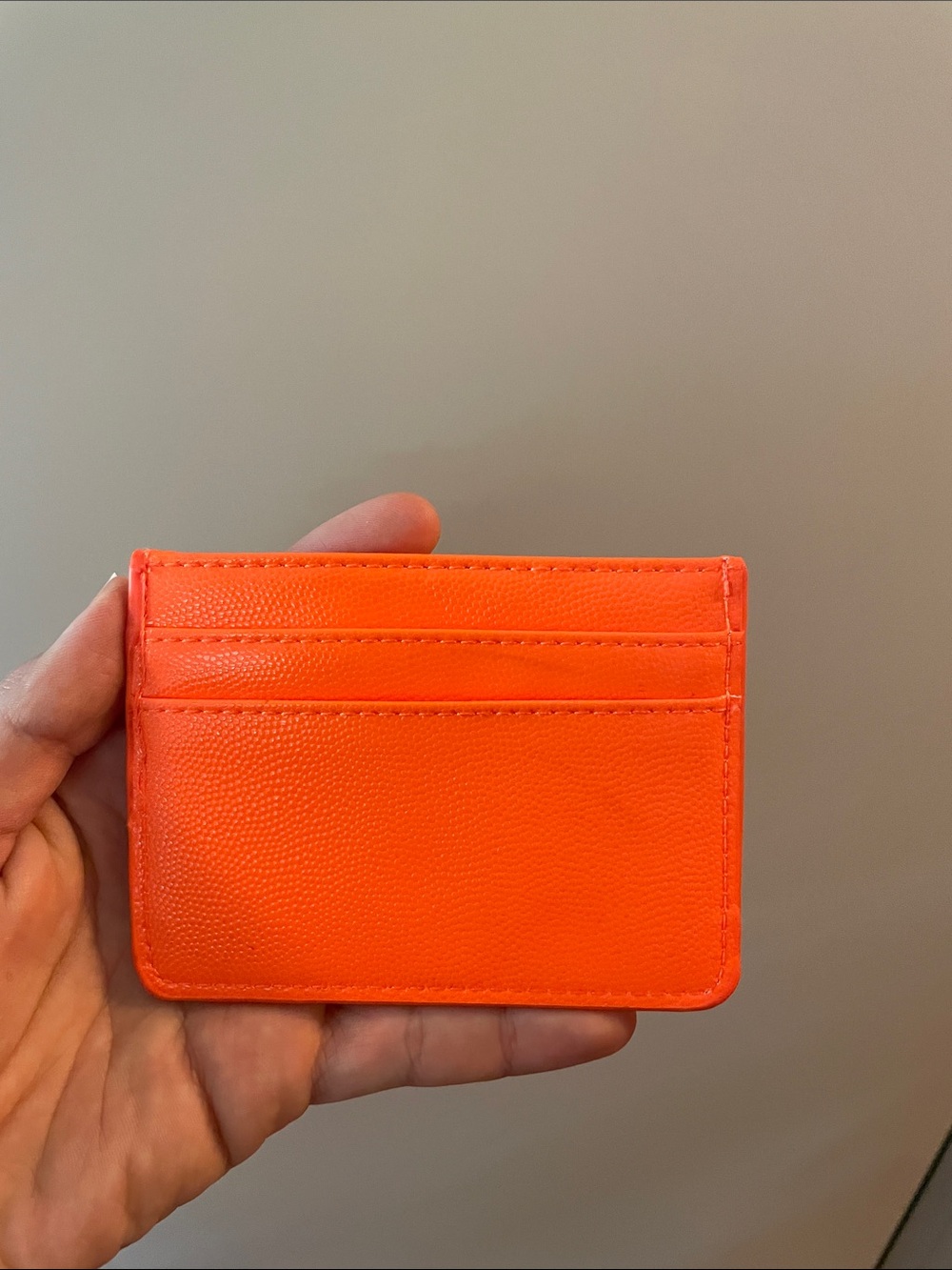 Neon Orange Card Holder